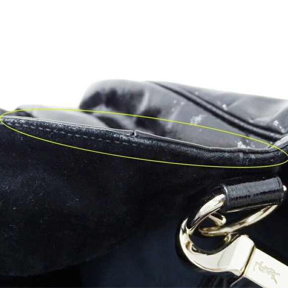 YVES SAINT LAURENT Black Leather Tote Bag - Picture 12 of 12